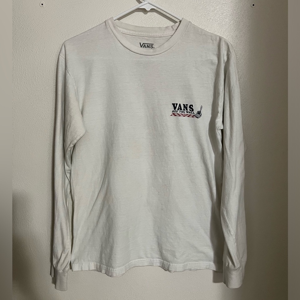 VANS Long Sleeve Logo T Shirt Big Boy's Size‎ S
